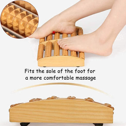 Wooden Foot Massage Roller