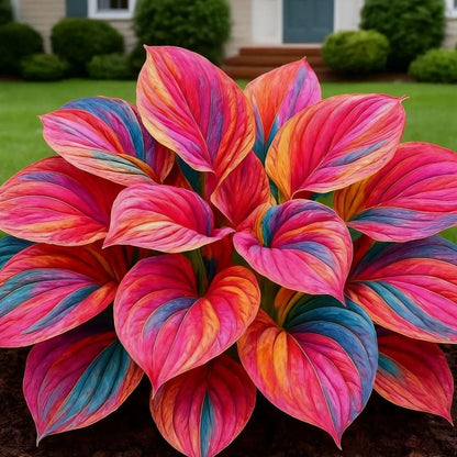 Rare Multicolor Hosta Seed + 100 Grams Organic Potmix Free
