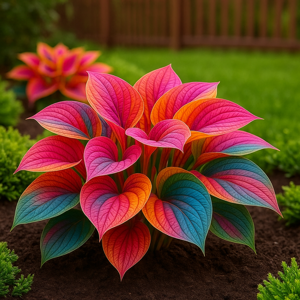 Rare Multicolor Hosta Seed + 100 Grams Organic Potmix Free